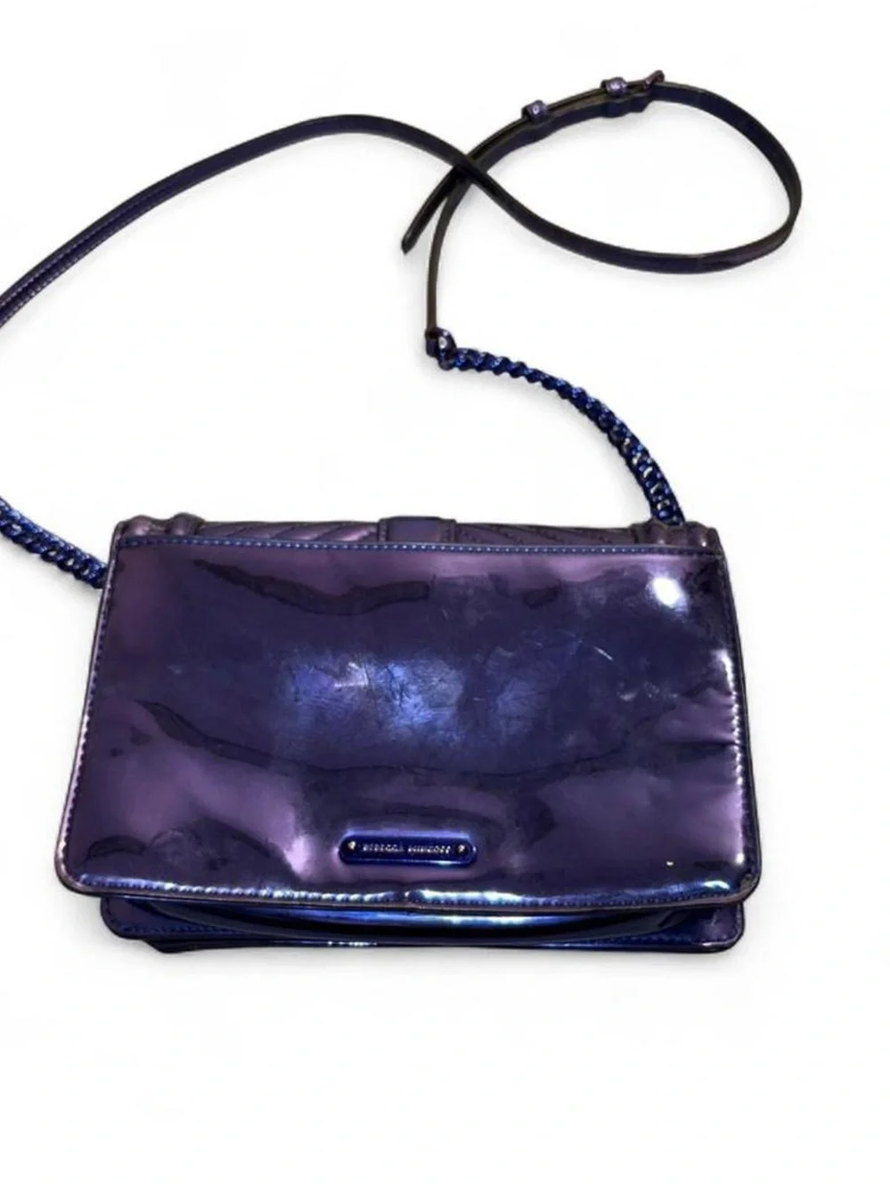 Rebecca Minkoff Iridescent Purple Quilted Crossbody